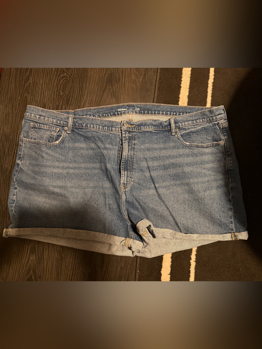 Old Navy Women's High Rise Baggy Jean shorts sz 28